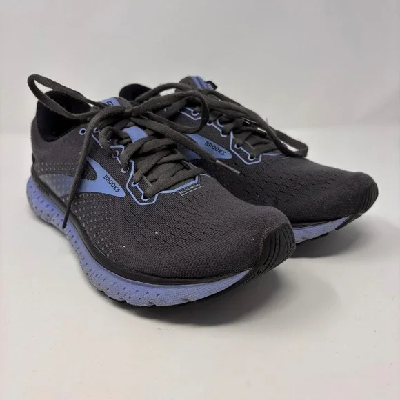 Brooks Glycerin 18 Womens Running Shoes Grey Blue 1203171B050 Low Top Sneaker