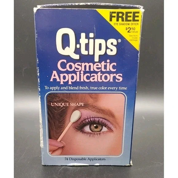 Vintage QTIP‎ Q-Tips Cotton Makeup Cosmetic Applicators