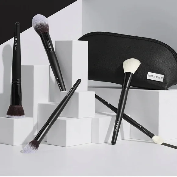 Morphe 5-Piece Face Brush Collection + Bag