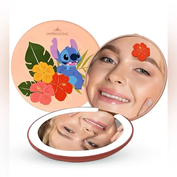 Impressions Stitch Vanity Disney Stitch Compact Mirror with Light Double Sided
