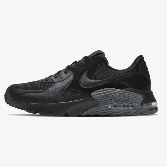 Nike Men's Air Max Excee Shoes - Black Dark Grey women’s size 8