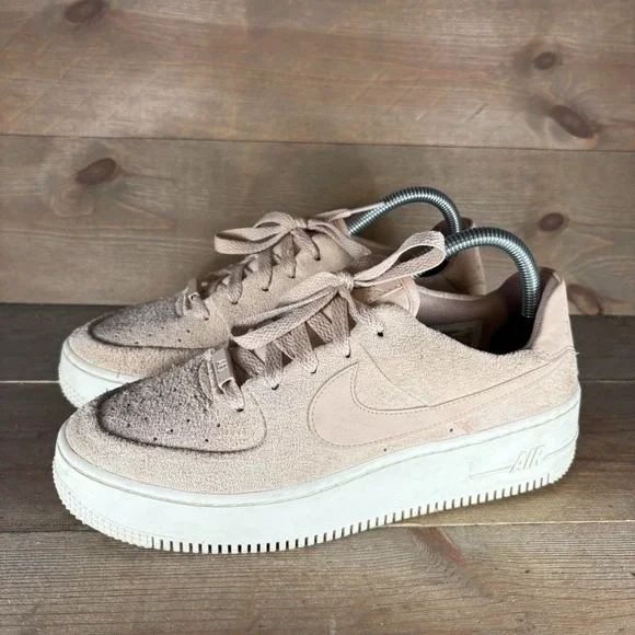 nike air force one sage womens size 9.5 shoes pink platform comfort sneakers
