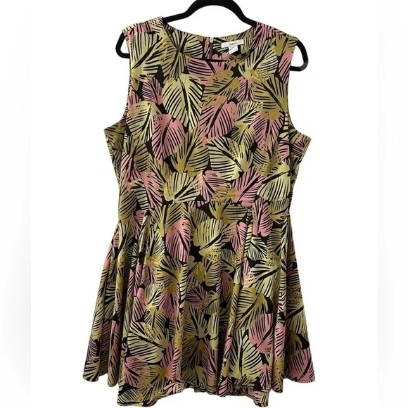 BAR III Tropical Print Mini Dress Size XL