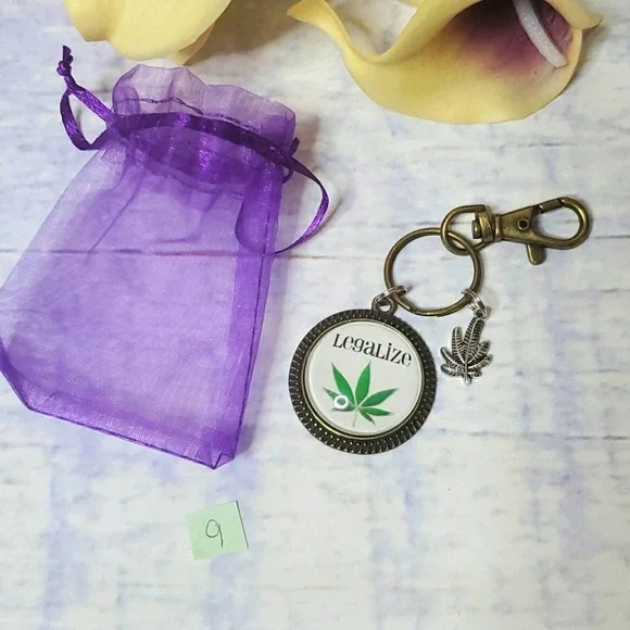 Handmade Leaf Keychain