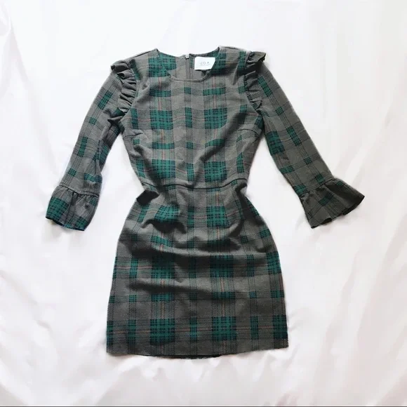 j.o.a. ⋆ plaid ruffle dress