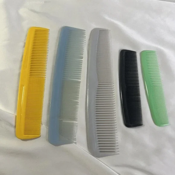Lot Vintage 70's 80's Pocket Hair Combs UnbreakableNylon Unbranded USA Pocket‎ 5