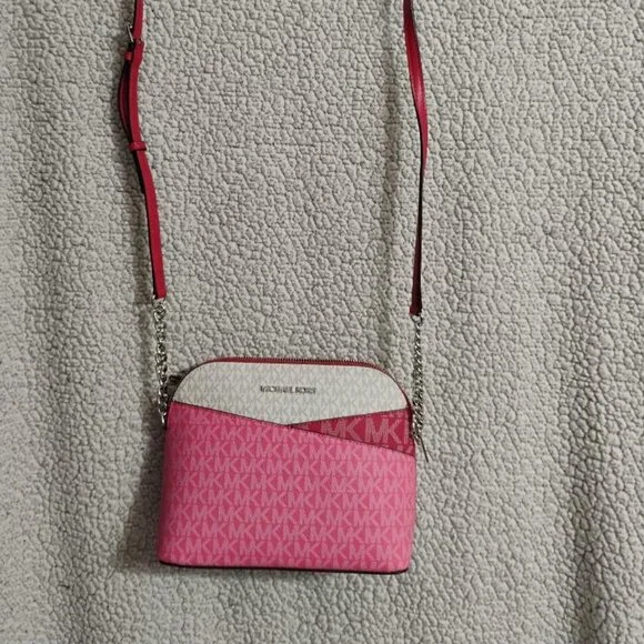 Michael Kors Jet Set Travel Medium Block Signature Logo Crossbody NWT