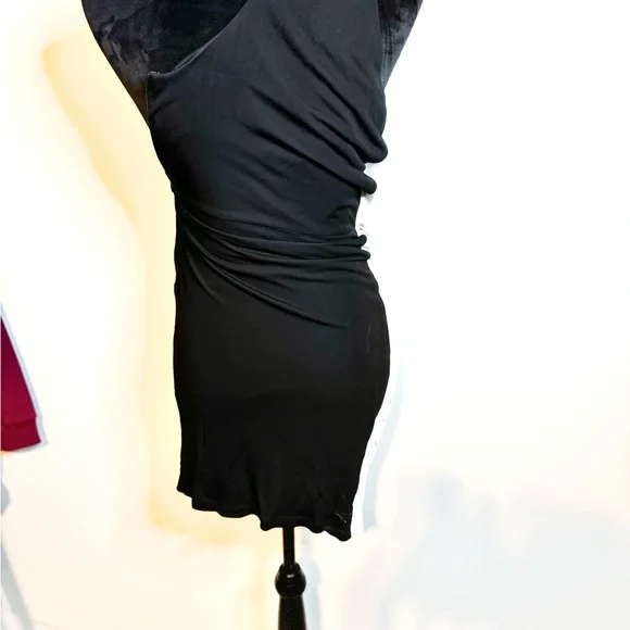 Ramy‎ Brook Elegant One Shoulder Dress in Black & white