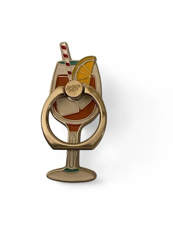 Aperol Spritz Enamel Phone Ring Holder