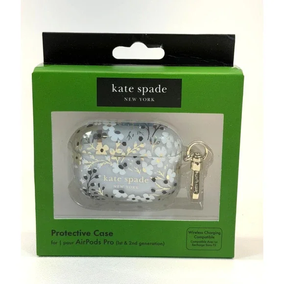 Kate Spade NY- Protective Case for Apple Airpods Pro 1st & 2nd Gen - Floral