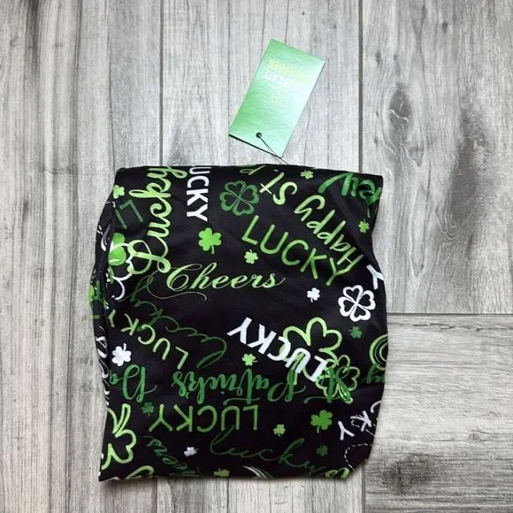 Celebrate Together Women's Black Lucky St. Patrick's Day Shift Dress Size XS NWT