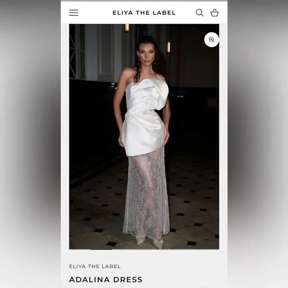 Eliya The Label White Adalina Wedding Dress