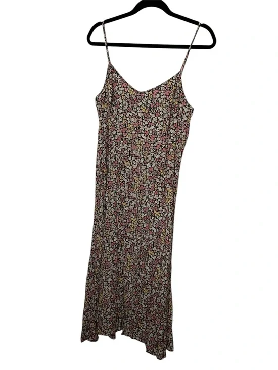 Albaray floral Black & Pink dress open back size 14