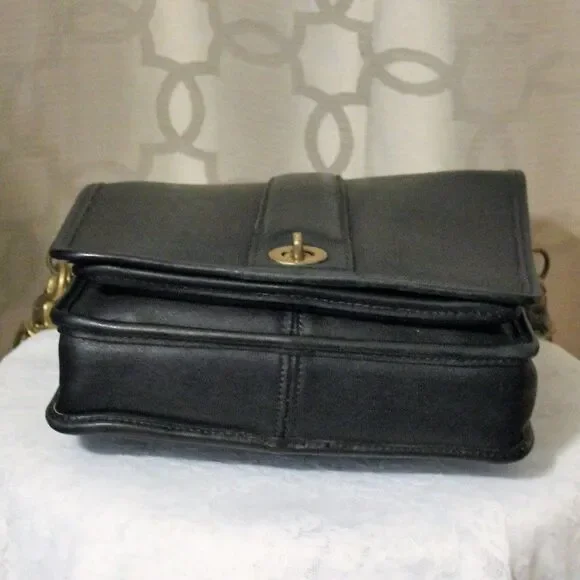 Vintage Mitchell Black Crossbody Bag