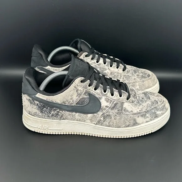 Nike‎ Air Force 1 '07 LXX 'Black Metallic Pewter' Women’s Sz 12