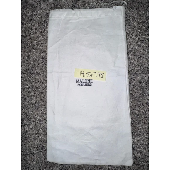 Women's Malone Souliers White Black One Size Shoe Dust Bag