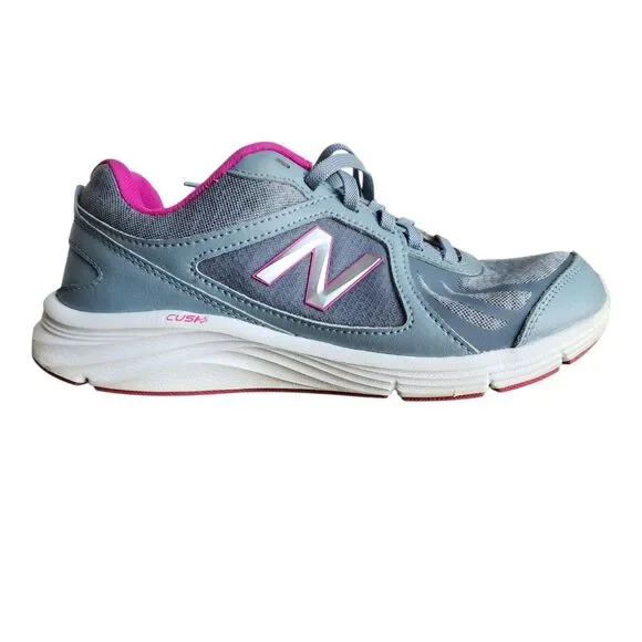 New Balance WW496v3 Women’s Walking Shoes Size 8 US Gray Pink CUSH+ Comfort