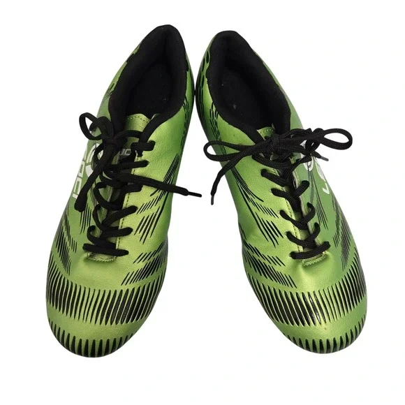 LEDCI Womens Green Black Graphic Soccer Cleats Size 39‎ Athletic