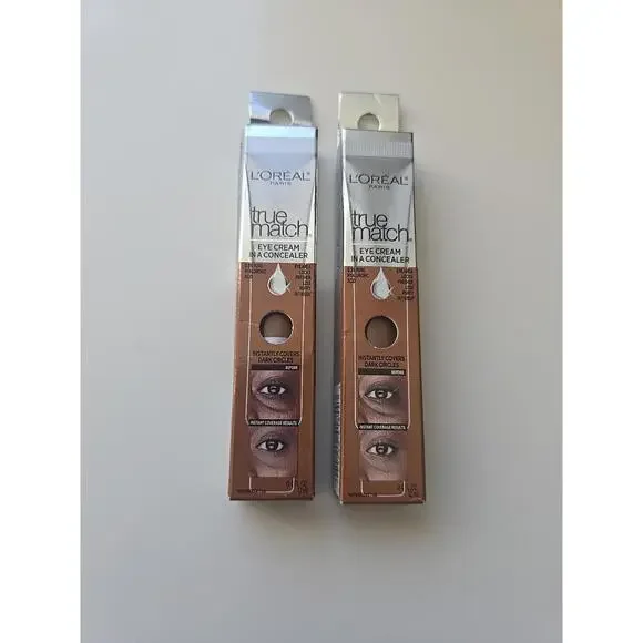 2 PACK NEW L'oreal True Match Eye‎ Cream Concealer New In Package