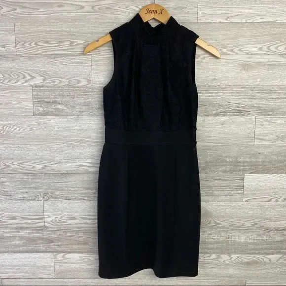 Rhapsody Black Sleeveless Dress