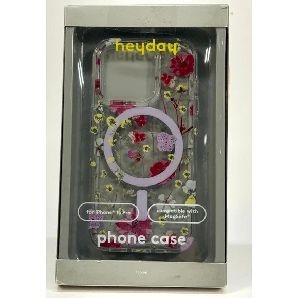 heyday Apple iPhone 15 Pro Case with MagSafe - Multicolor Floral