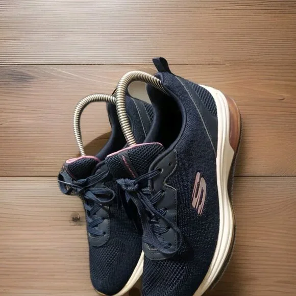 Womens Bobs Sport From Skechers Size 8 Navy Tennis Shoes Walking Mesh‎ Comfort