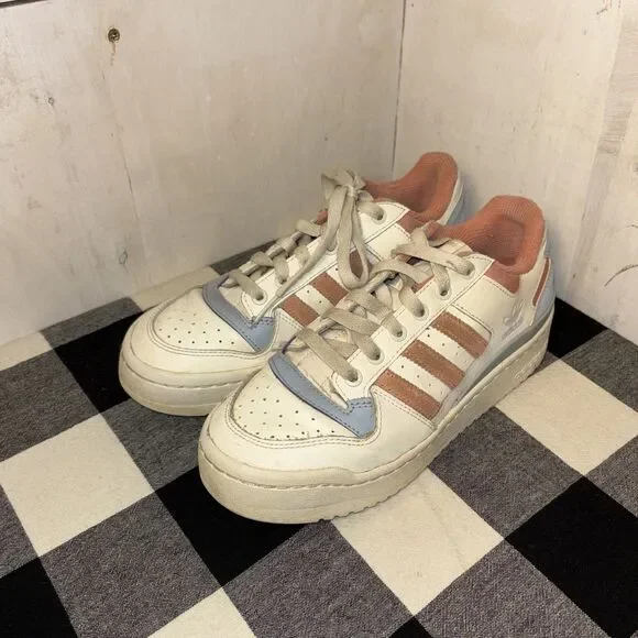 Adidas Women's Forum‎ Bold 'Off White Wonder Clay' Sneakers Sz 7.5