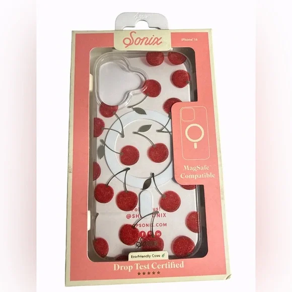 Sonix MagSafe iPhone 2024, 6.1 inch Case Cherry New in Box