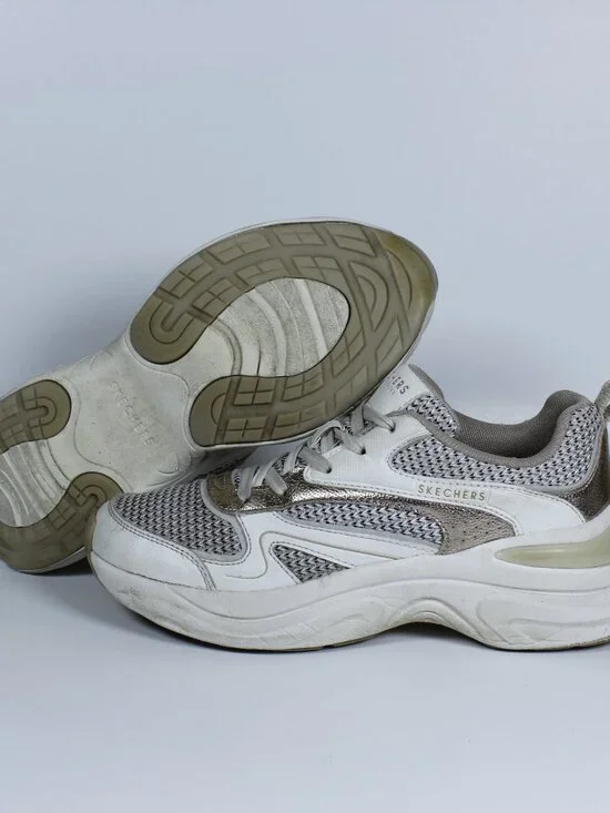 Skechers Street Hazel Metallic Soiree - Women's Fashion Sneakers - Size 7.5 US