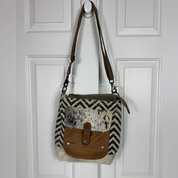 Myra Approach Crossbody Bag Upcycle Small Shoulder Carry Western Patchwork Purse