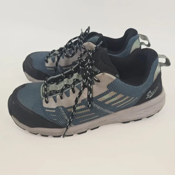Danner Run Time Composite Toe Sneakers, Black Gray Teal Women's 10 M