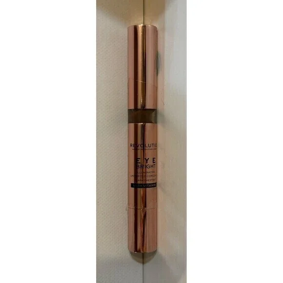 Makeup Revolution Eye Bright Concealer,Buildable Coverage, Dewy Finish. Tan