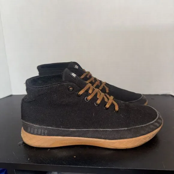 Nobull Mid Canvas Trainer Mens Size 7.5 Workout Gym Shoes Black Womens Size 9