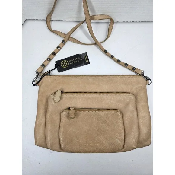 Hayden Harnett Ella‎ Pouch In Vachetta Leather Crossbody Bag