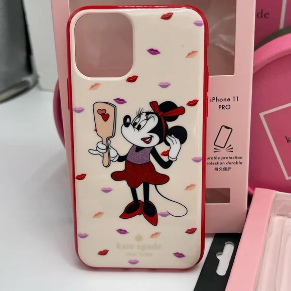 Kate Spade Minnie Mouse Iphone 11 PRO Case New In Box Color Palevelmulti NWT