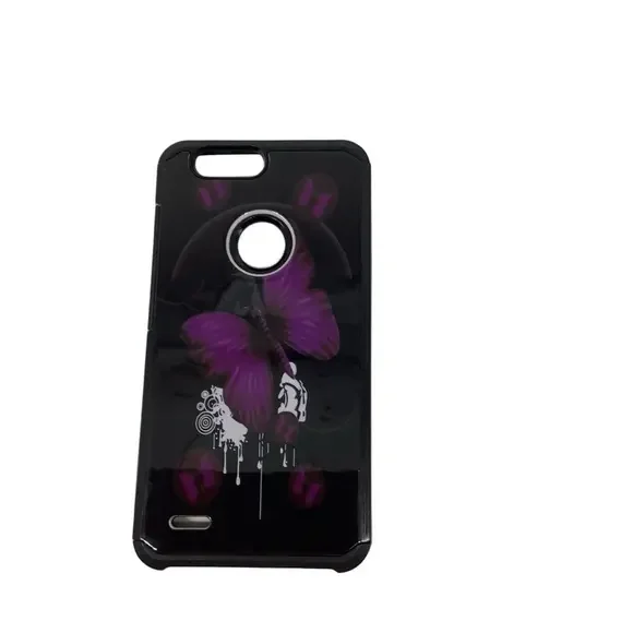 ZTE Sequoia‎ Z982 Hard Phone Case Black and Purple