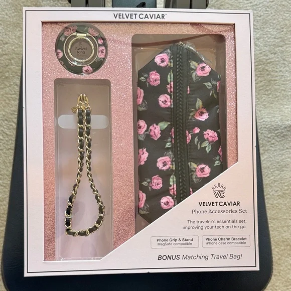 Phone Case Set, NIB, Velvet Caviar Travel Accessory Set