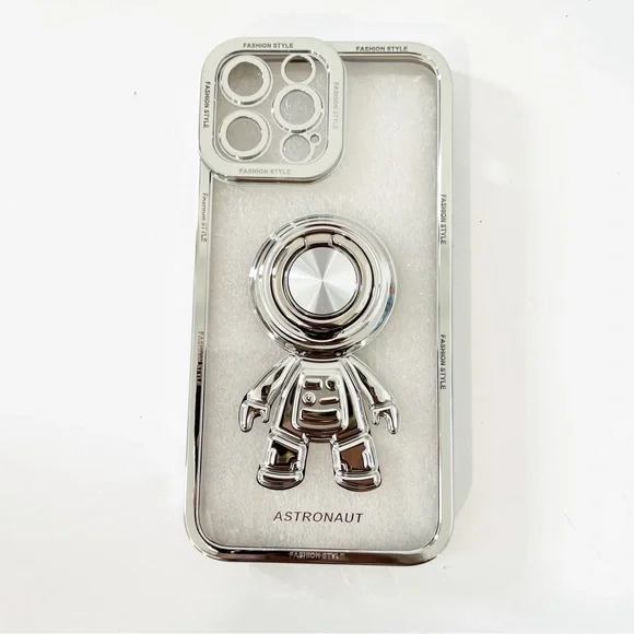 iPhone 13 Pro Max 3D Astronaut Electroplated Cell Phone Case