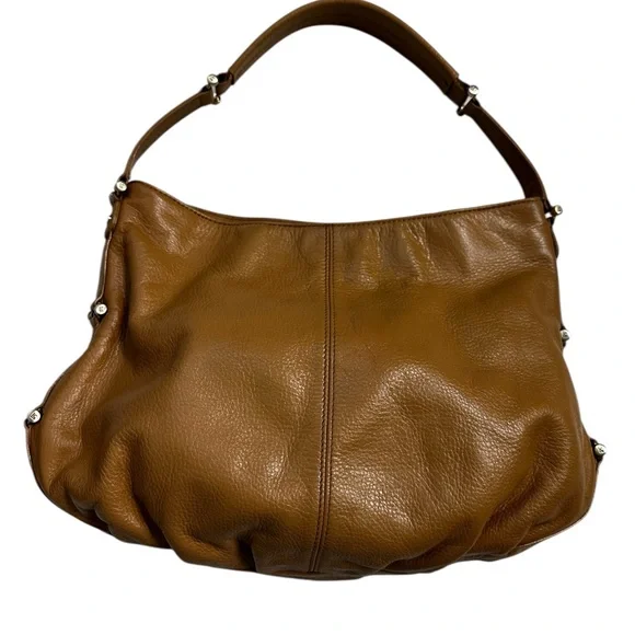 Liz Claiborne Tan 💯 Leather Hobo Bag
