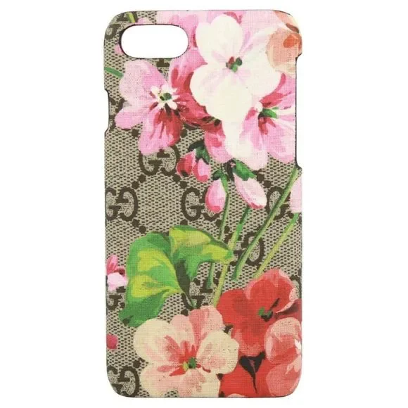 GUCCI SUPREME BLOOMS PINK iPhone 7/8 Case brand new in box 208/016