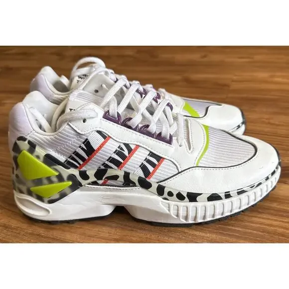 Adidas Womens ZX Wavian GW0517 White Running Shoes Sneakers Size‎ 8 EXCELLENT