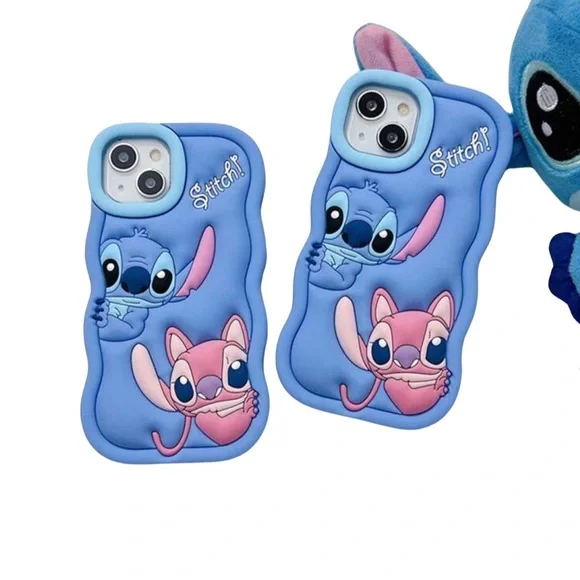 •Playtime with Stitch• Textured Silicon iPhone Case