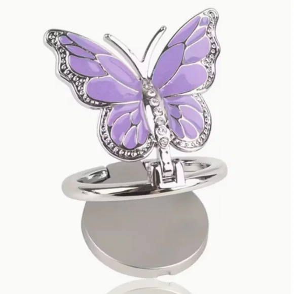 Butterfly Phone Ring Grip 360 Degree Rotating Plating Finger Holder Kickstand‎