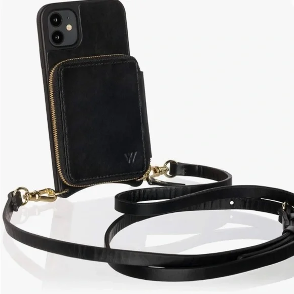 New iPhone 11 Pro Max Wilken Leather iPhone Crossbody Phone Case with Wallet