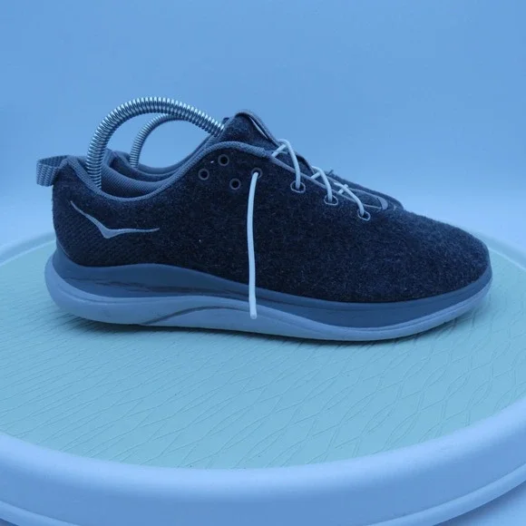 Hoka One One Hupana Flow Wool 1107649-DSWD Women 8.5D Running Shoes Gray Sneaker