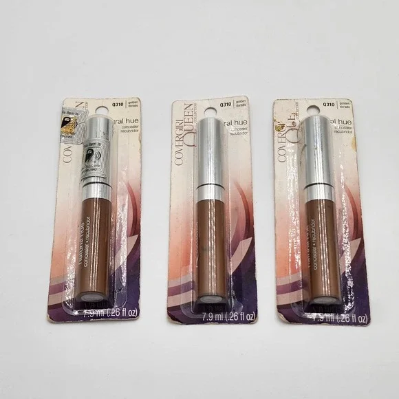 CoverGirl Queen Natural Hue Concealer Golden Q310 Lot of 3 New Old Stock Classic