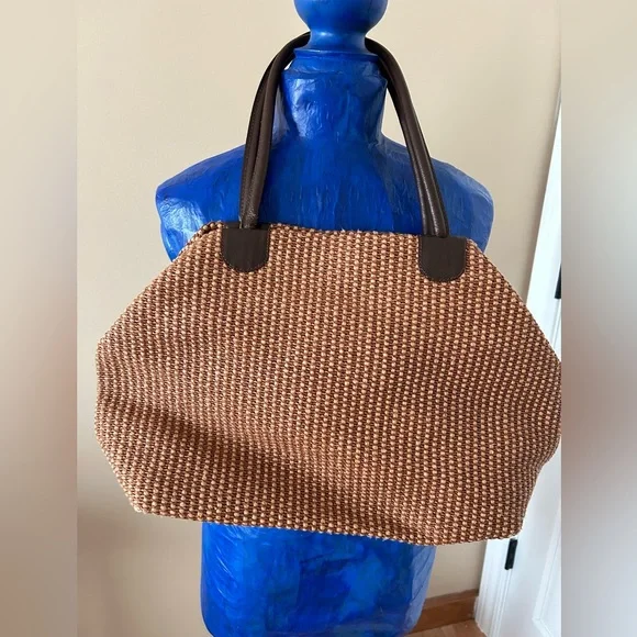 Maurizio Taiuti Hobo weaved leather bag