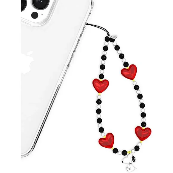 Phone Charm Wrist Strap Beaded Plastic Cord for All Phone Cases