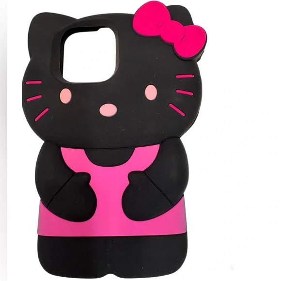 Hello Kitty Black and Pink IPhone Case