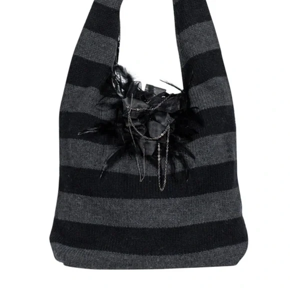 Alice + Olivia knit hobo handbag